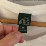 Wild Fable Women’s white short sleeve v-neck crop top t-shirt Size XS Photo 2