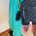 Amanda Smith  Blue patent quilted chain strap cross body purse Photo 8