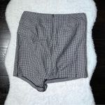 Forever 21  Black and White Houndstooth Print Ruffle Mini Skirt Photo 4
