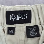 PBX Basics Khaki Tan Pullon Cargo Bermuda Pants Shorts Plus 16W Photo 5