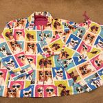 PJ Salvage Dog Print Pajama Set Vibrant Blue Pink Small Photo 0