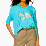 Zadig & Voltaire   spring happy glitter graphic crew top blue designer fall Photo 0