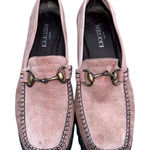 Sesto Meucci Women's Pink Suede Loafers with Metal Bit Casual Flats 8.5 N Photo 0