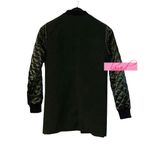 Charlotte Russe Longline Bomber Jacket Olive Army Green Long Moto Edgy Coat S Photo 3