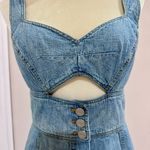 Rebecca Taylor La Vie Drapey Denim Cut-Out Dress in Forget Me Not Photo 3