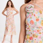 For Love & Lemons  Desmona Floral Midi Dress Size Medium NWT Dainty Coquette Photo 4
