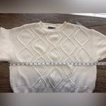 Anthropologie ‎ cream cable knit sweater size Xs Photo 3