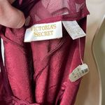 Victoria's Secret New Vintage Victoria Secret Gold label Burgundy Red Slip Night Gown Dress sz M Photo 2