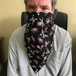 Pirate Scarf Decorative Face Cover Handmade New Photo 1