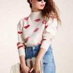 Kate Spade  Lips Sweater Red Pink Valentine’s Day KISS Love Photo 2