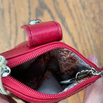 Hobo International HOBO Cherry Red Leather Card Wallet Photo 7