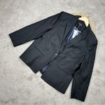 J.Crew NWT Women’s Alexandra Blazer Lined Classic Stretch Linen Blend Black 20 Photo 3