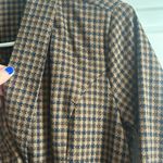 Brown houndstooth blazer dress Black Photo 3