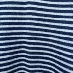 Paige  Size XS Midi Striped Ruffle Rayon Belted Side Slit Blue Navy Photo 11