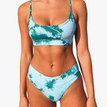frankie's bikinis Blue Tie Dye Bikini Photo 0