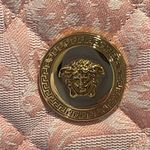 Versace Chain Shoulder Bag Medusa Barocco Jacquard Pink - NWT Photo 5