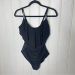 MagicSuit Solid Isabel Tummy Control Ruffle Front One Piece Swimsuit 190 Black Size 10 Photo 1