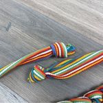 Multicolor Braided Canvas Tie Belt Photo 4