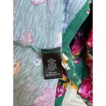 Torrid  Babydoll Smocked Bodice Puff Sleeve Top Floral Green‎ Size 4X Photo 4