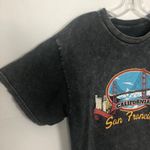 J. Galt Stonewash Crop Top Crew Neck Size Small San Francisco Photo 2