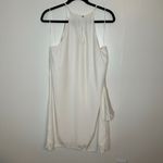 Alice & Trixie  By Angela George Ruffle Sleeveless Halter Neck White Mini Dress M Photo 1