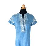 Madewell Chambray Sunstitch Tunic Dress Blue White Embroidered XS
Style A4752 Photo 3