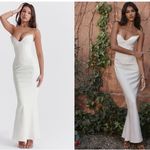 House Of CB NWOT Tamara Ivory Strapless Corset Maxi Dress sz XL Photo 1