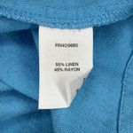 Pendleton  Linen Button Down Shirt Womens XL Petite Long‎ Sleeve Lagenlook Casual Photo 5