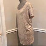 Victoria's Secret Victoria Secret T Shirt Dress SZ Supermodel Essentials Sequin Champaign Nude X-S Photo 2