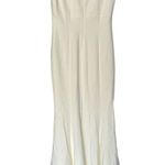 Likely White Hil Lo Gown 6 Sleeveless Formal Crepe Dress Photo 2