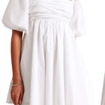 Abercrombie & Fitch Abercrombie Emerson babydoll mini dress Ruched Puff short Sleeve bride bump Photo 0