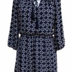 Anthropologie Lily Rose Tassel Tie Front Long Sleeve Boho Dress Photo 0