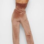 SKIMS Velour Velvet Brown Wide Leg Lounge Pants Size 3 XL NWT Photo 3
