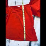 H&M  Red Puff Sleeve Top sz S Photo 3