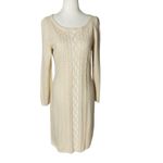 CHAPS VINTAGE RALPH LAUREN Sparkly Cable Knit Sweater Dress Photo 2