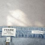 frame denim  Le Crop Mini Boot Jeans Light Blue Stretch Women's Size 26 Bootcut Photo 2