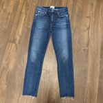 AGOLDE  Sophie distressed dark wash raw hem size 28 cropped skinny jeans Photo 2