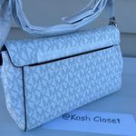 Michael Kors  Bright White Crossbody Convertible Clutch Bag Photo 4