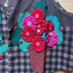 Handmade VTG 90 3D Reversible Cat Vest Medium Novelty Cottagecore Granny Teacher Photo 7