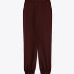 ZARA NWT‎  Serged Jogging Pants In Brown Size Small Photo 6