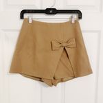 Japanese Kawaii Y2K Cottagecore Brown Bow Mini Skirt Skorts Size XS Photo 2