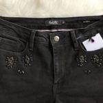 Nanette Lepore  Black Girlfriend Jeans NWT Beaded Photo 6