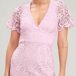 Lulus Light Pink Lace Dress Photo 0