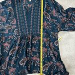 Style & Co Printed Handkerchief-Hem Peasant Boho Top Green Size M $60 MSPR Photo 6