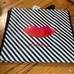Sephora  VIB Red Lips Black and White Striped Reusable Shopping Tote Bag NWT Photo 1