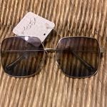 Free People  LARGE SILVER FRAME SUNGLASSES Photo 0