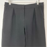 Topshop Women’s Dress Pant Capris Black with White Stripe Size 2 EUC Photo 1