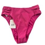 ANDIE  Swim‎ NWT The Ruched Side Bikini Bottoms in Orchid (bright pink) Medium Photo 1