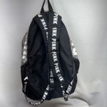 Victoria's Secret PINK Backpack Gray Heathered Black Logo School Travel Bag Photo 7
