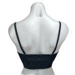 Free People Intimately Black White Floral Sleeveless Camisole Tank Crop Top S Photo 1